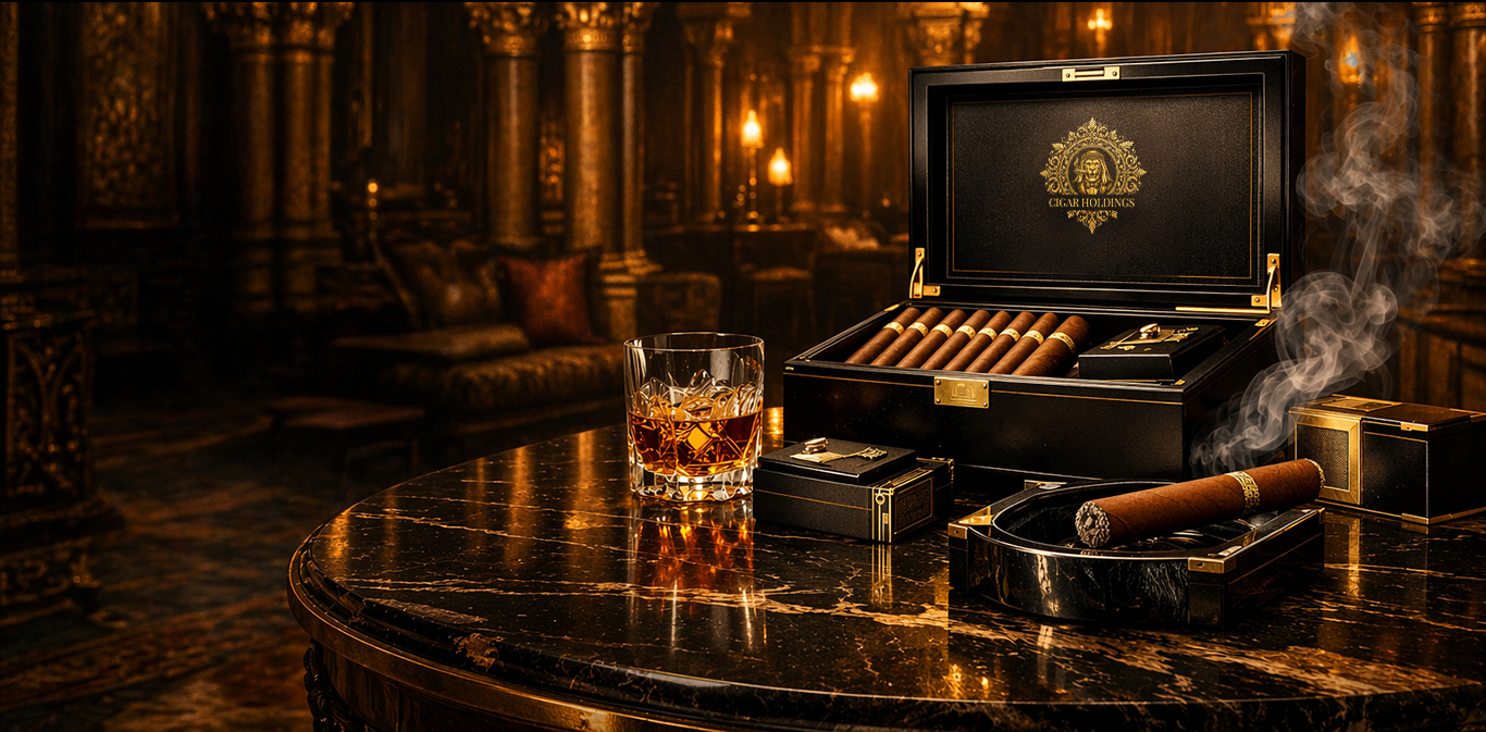 Luxury Cigars and Whiskey